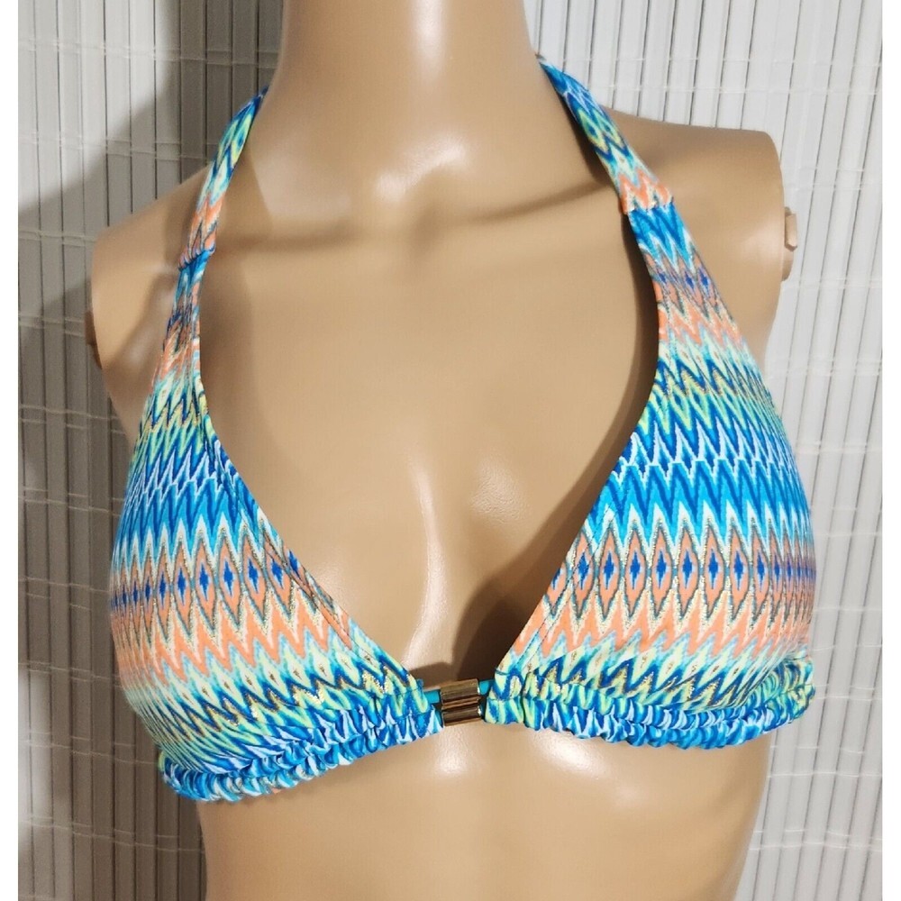 Dorina Bikini Top For Women Size Medium Blue bikini top